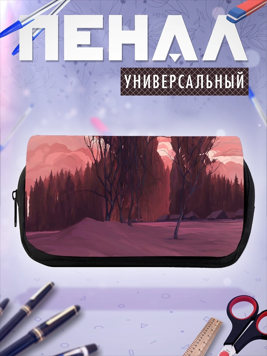 Пенал-косметичка Розовый лес