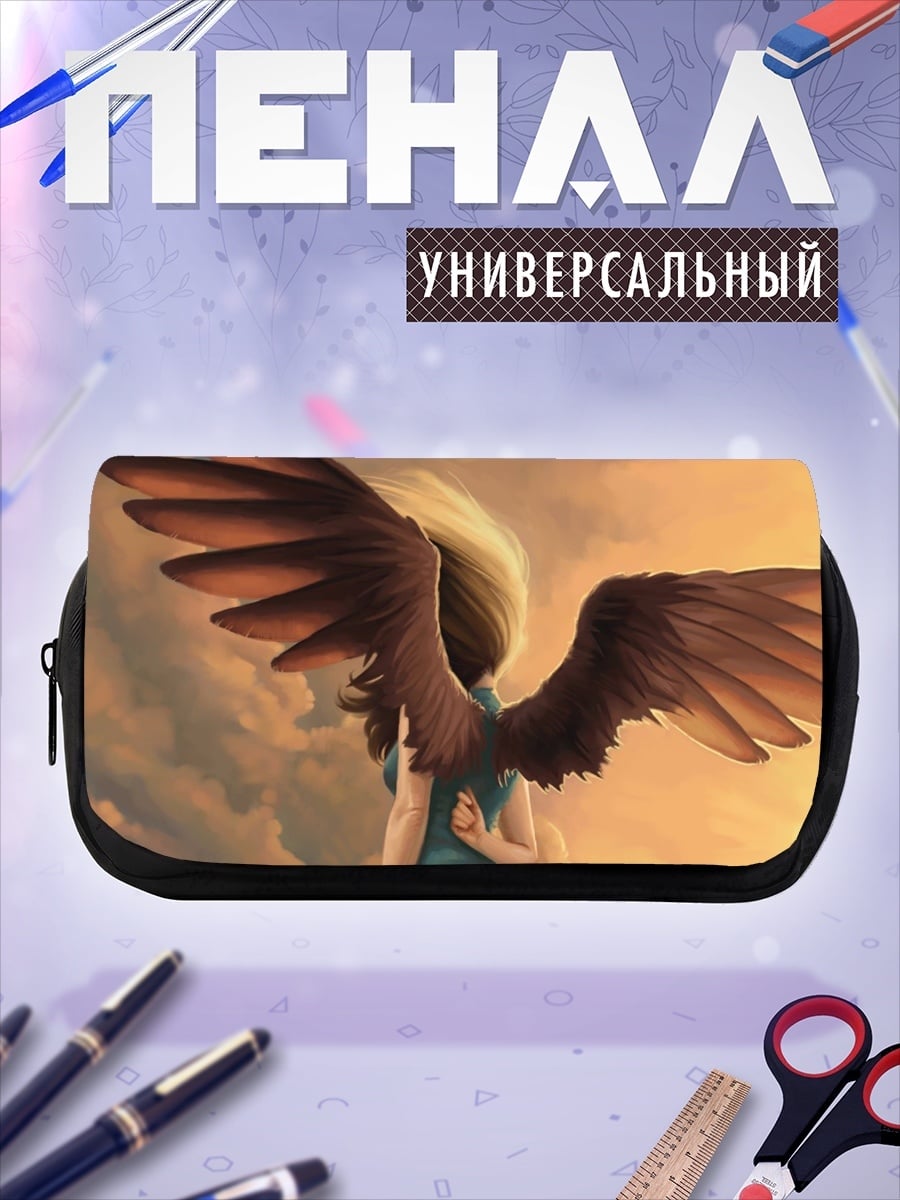 Пенал-косметичка ангел с крыльями