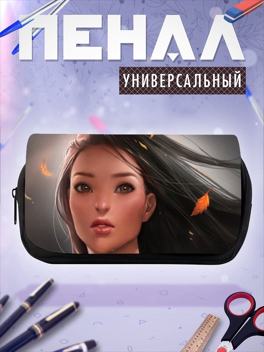 Пенал-косметичка Аниме девушка