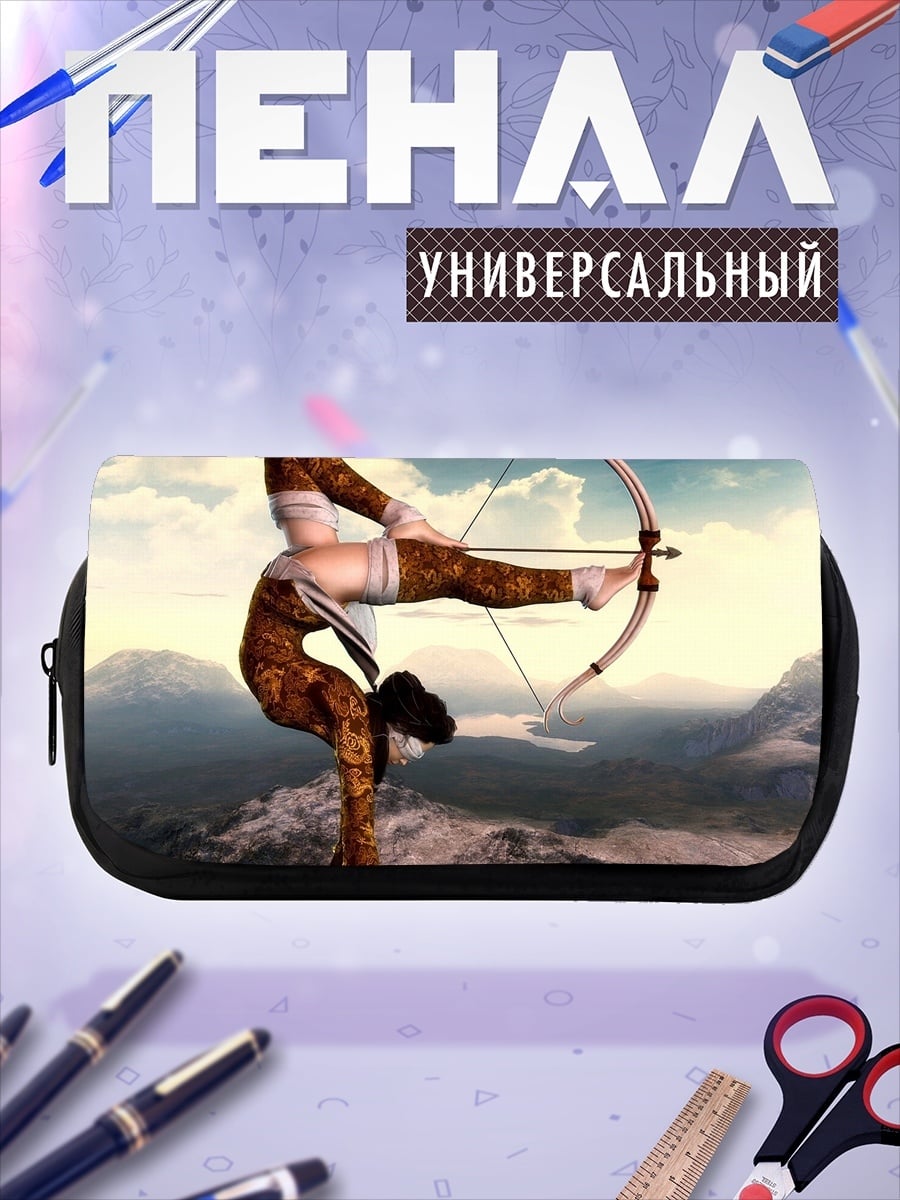 Пенал-косметичка Лучник на скале
