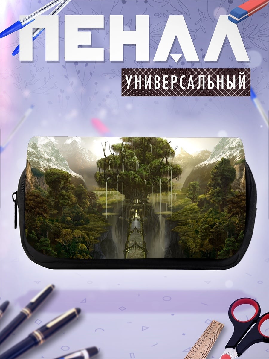 Пенал-косметичка фэнтези лес