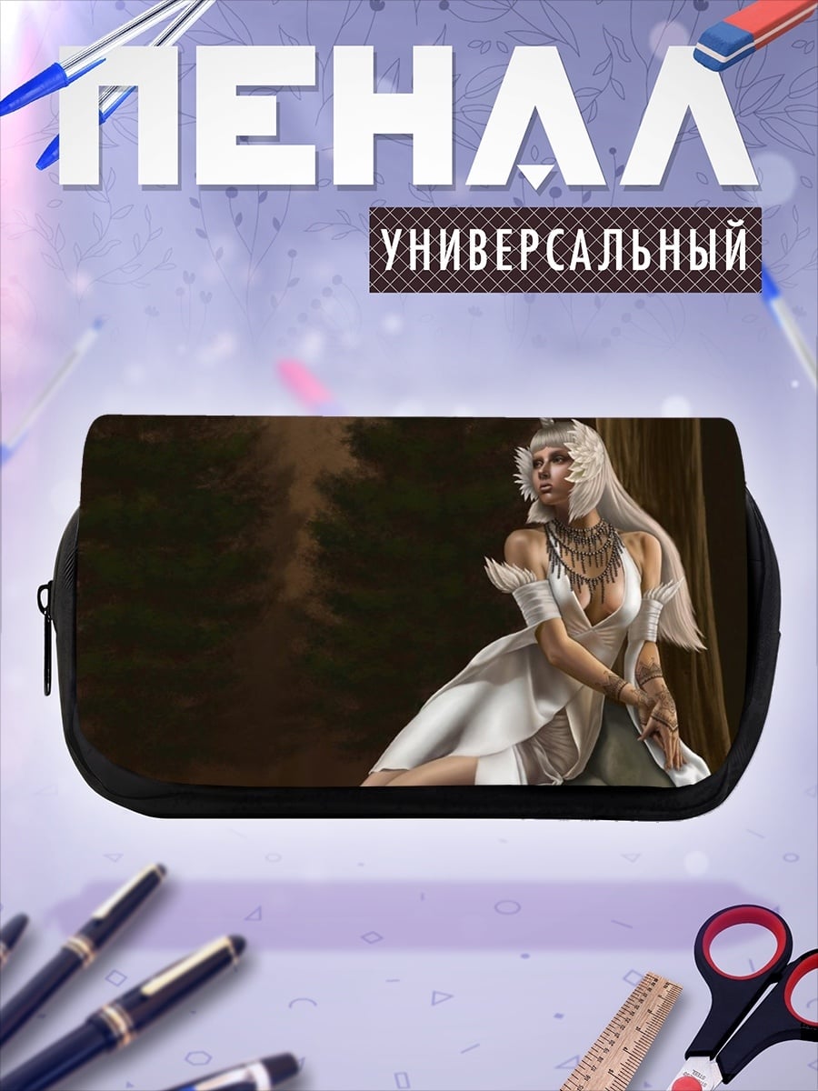 Пенал-косметичка Девушка единорог