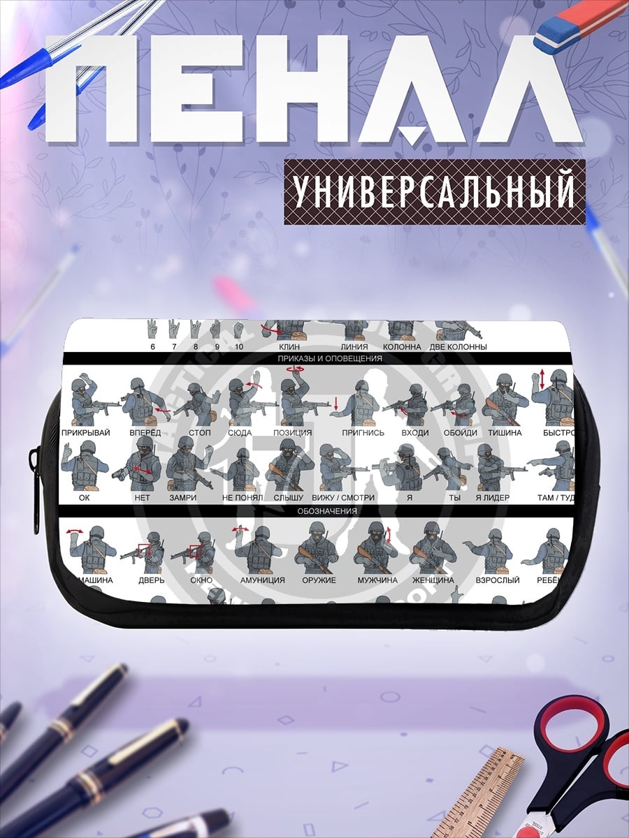 Пенал-косметичка Справочник по жестам