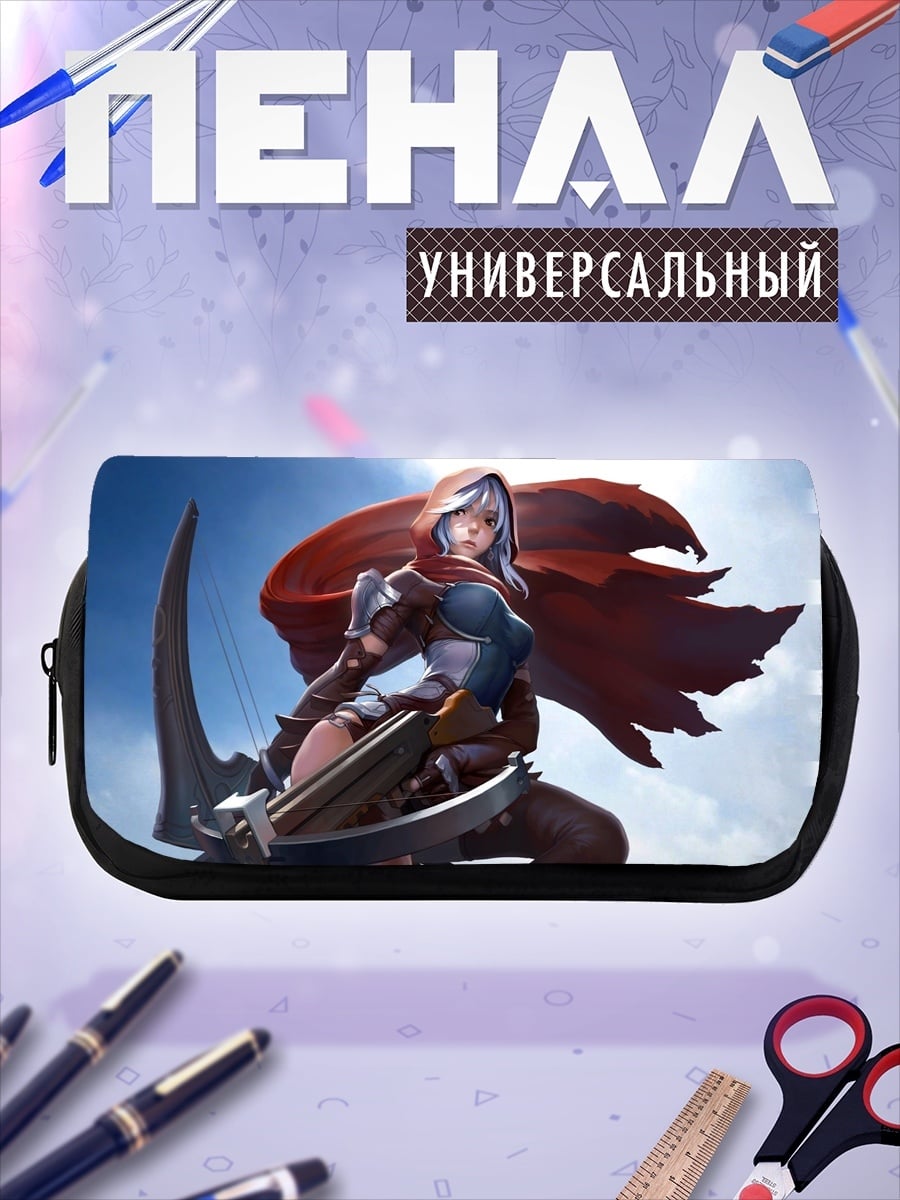 Пенал-косметичка Девушка с арбалетом