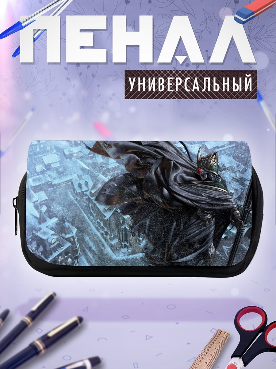 Пенал-косметичка киберпанк воин в плаще
