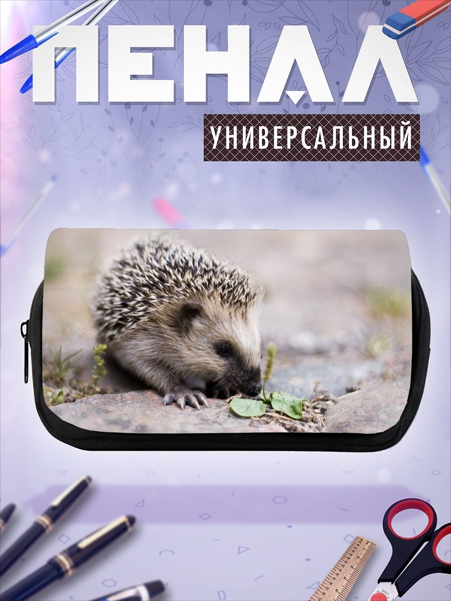 Пенал-косметичка Ёжик на камнях