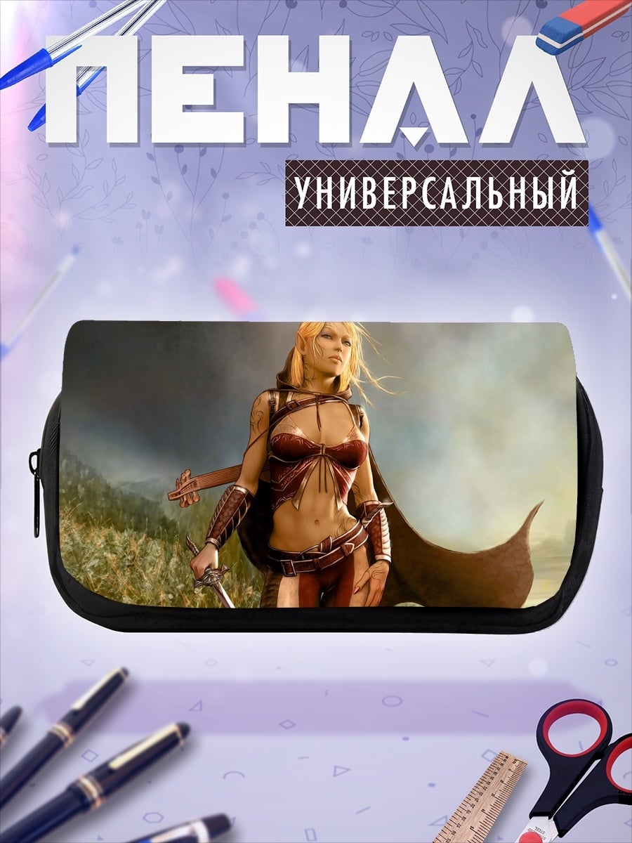 Пенал-косметичка Девушка воин