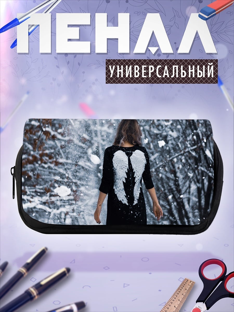 Пенал-косметичка Ангел в снегу