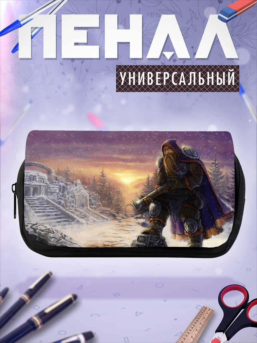 Пенал-косметичка Гном в снегах