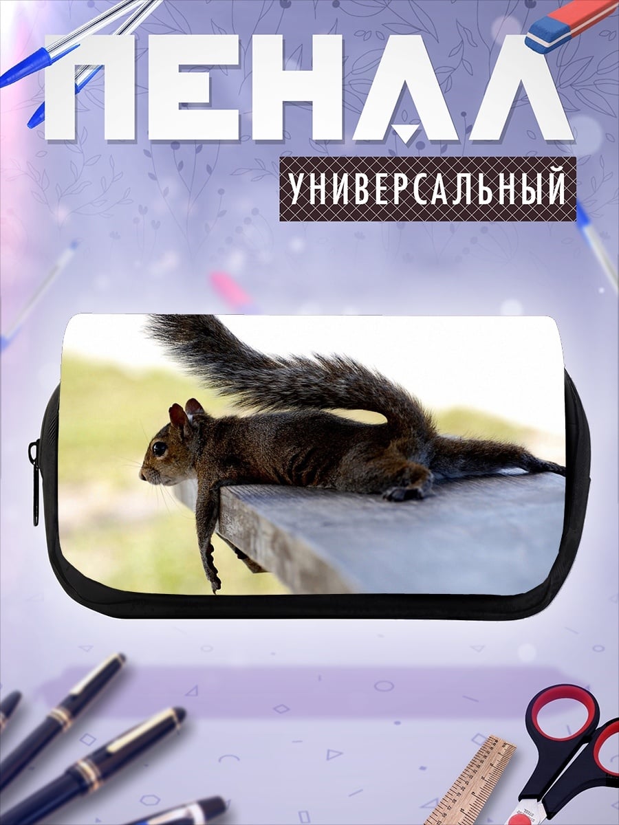 Пенал-косметичка Ленивая белка