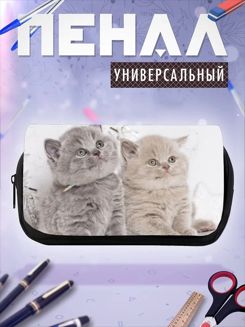 Пенал-косметичка Два котенка