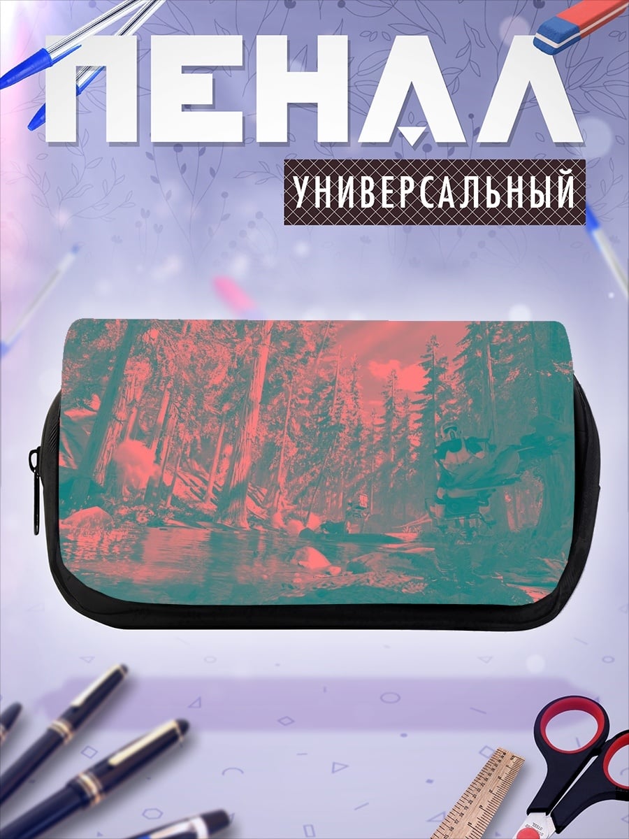 Пенал-косметичка Абстрактный лесной пейзаж