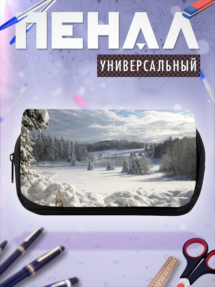 Пенал-косметичка Зимний лес