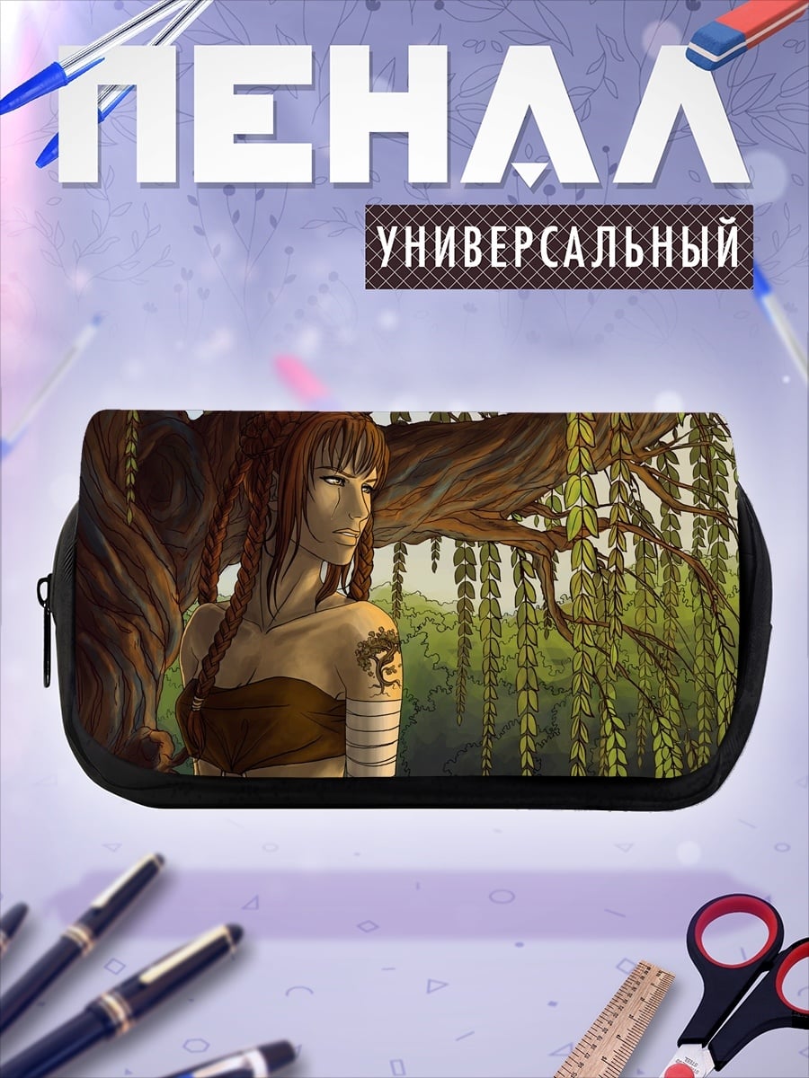 Пенал-косметичка лесная девушка