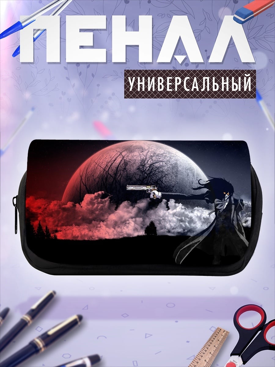 Пенал-косметичка Девушка с пистолетом