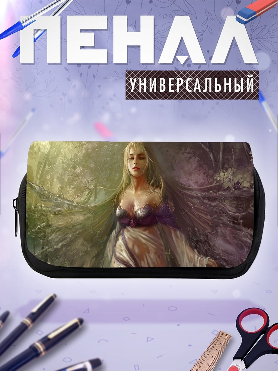 Пенал-косметичка Девушка в лесу