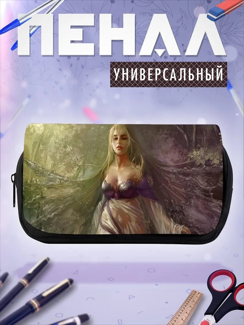 Пенал-косметичка Девушка в лесу