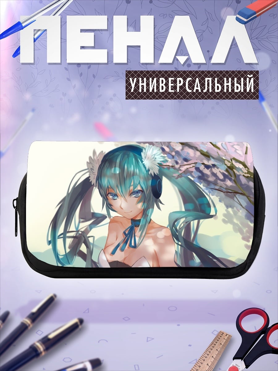 Пенал-косметичка Аниме девушка весна