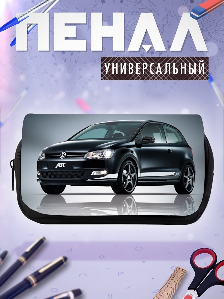 Пенал-косметичка Черный спорткар ABT