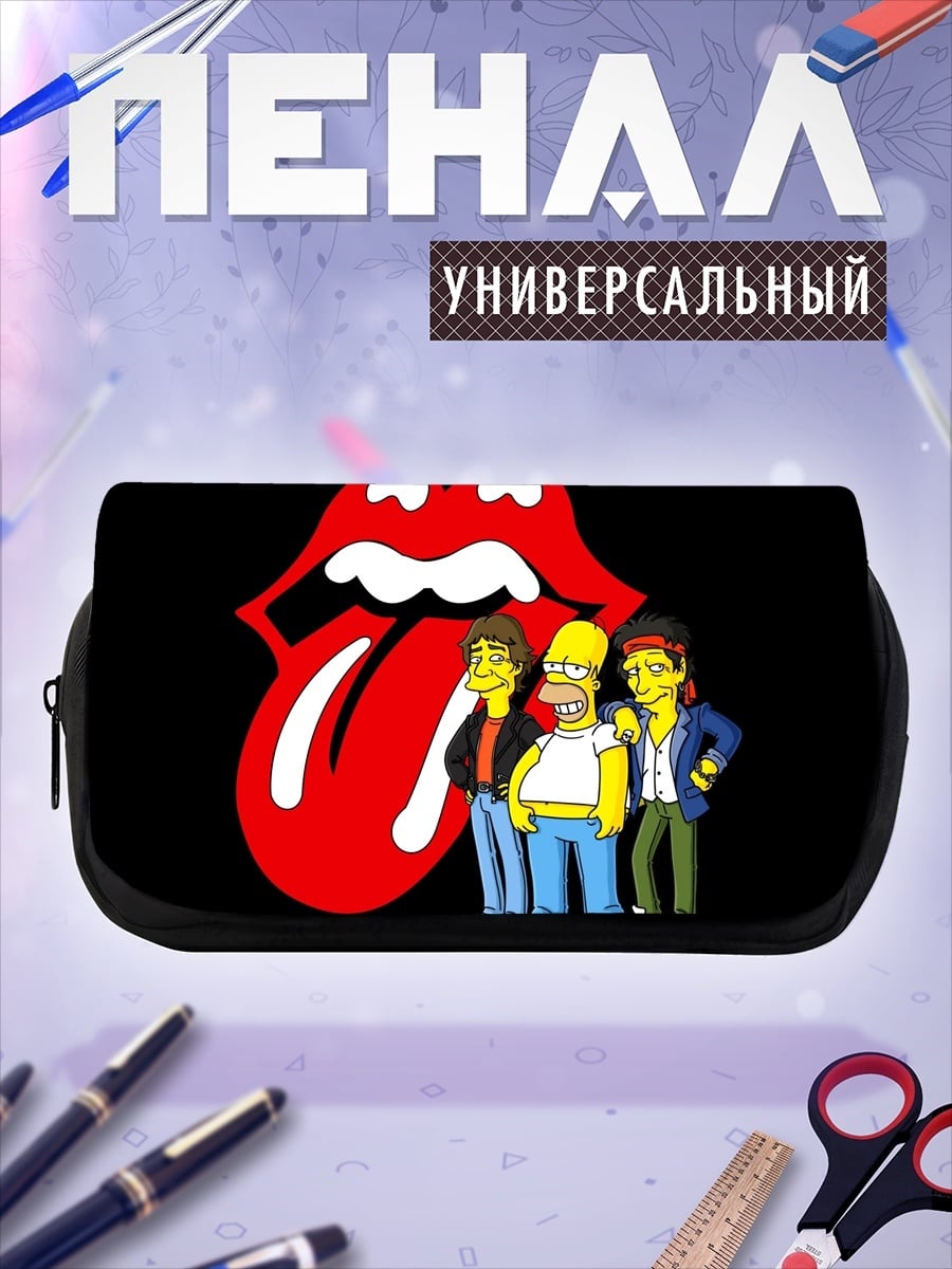 Пенал-косметичка Симпсоны Rolling Stones