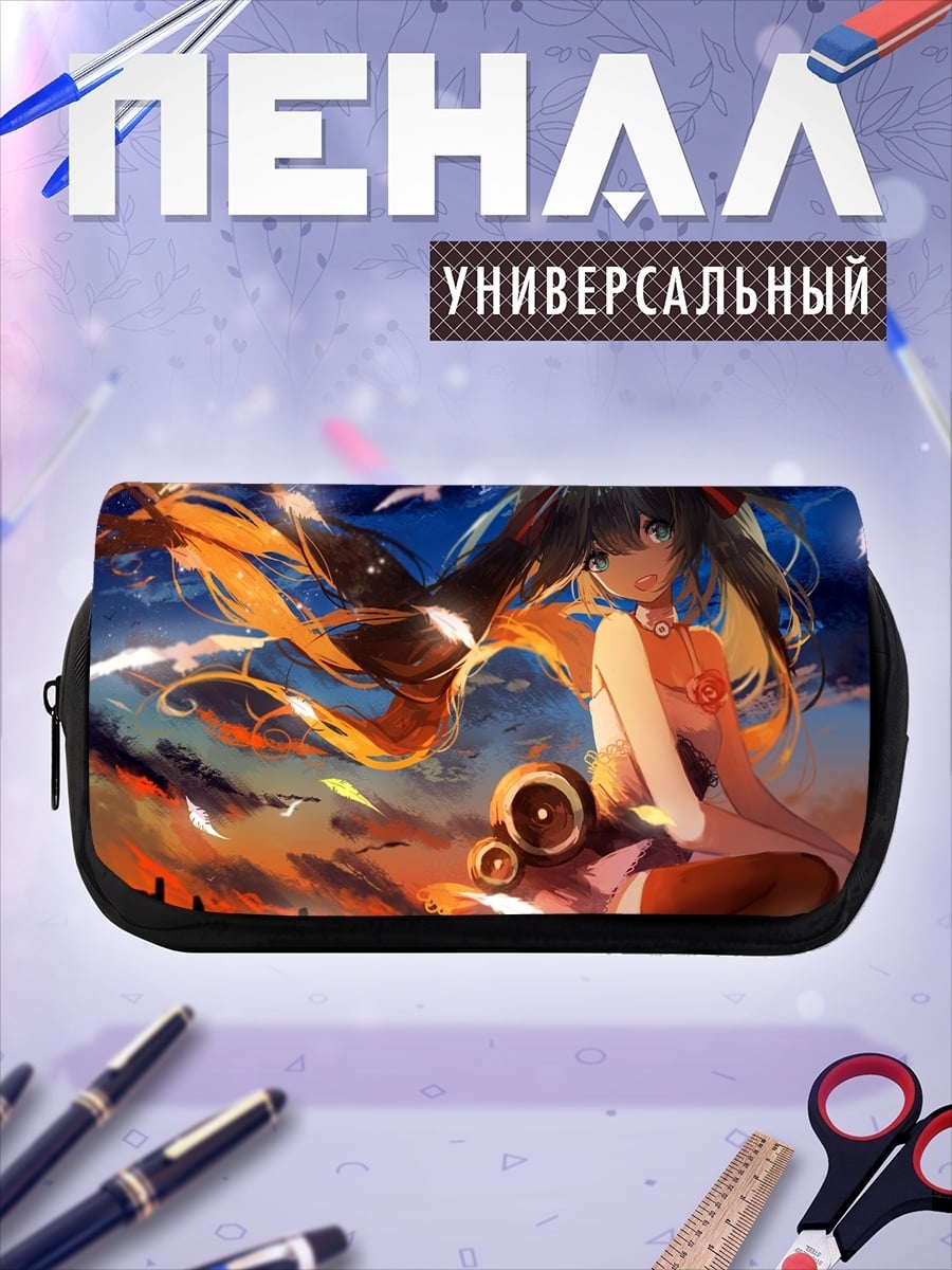 Пенал-косметичка Девушка в закате