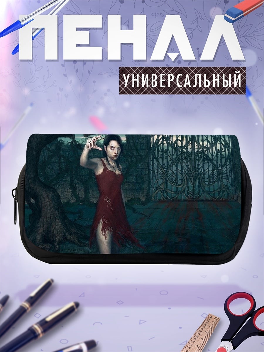 Пенал-косметичка Девушка в красном