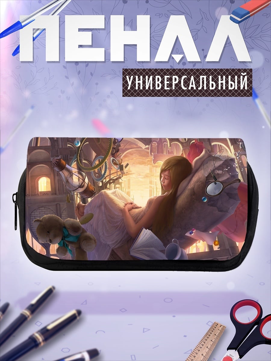Пенал-косметичка Девушка в кресле