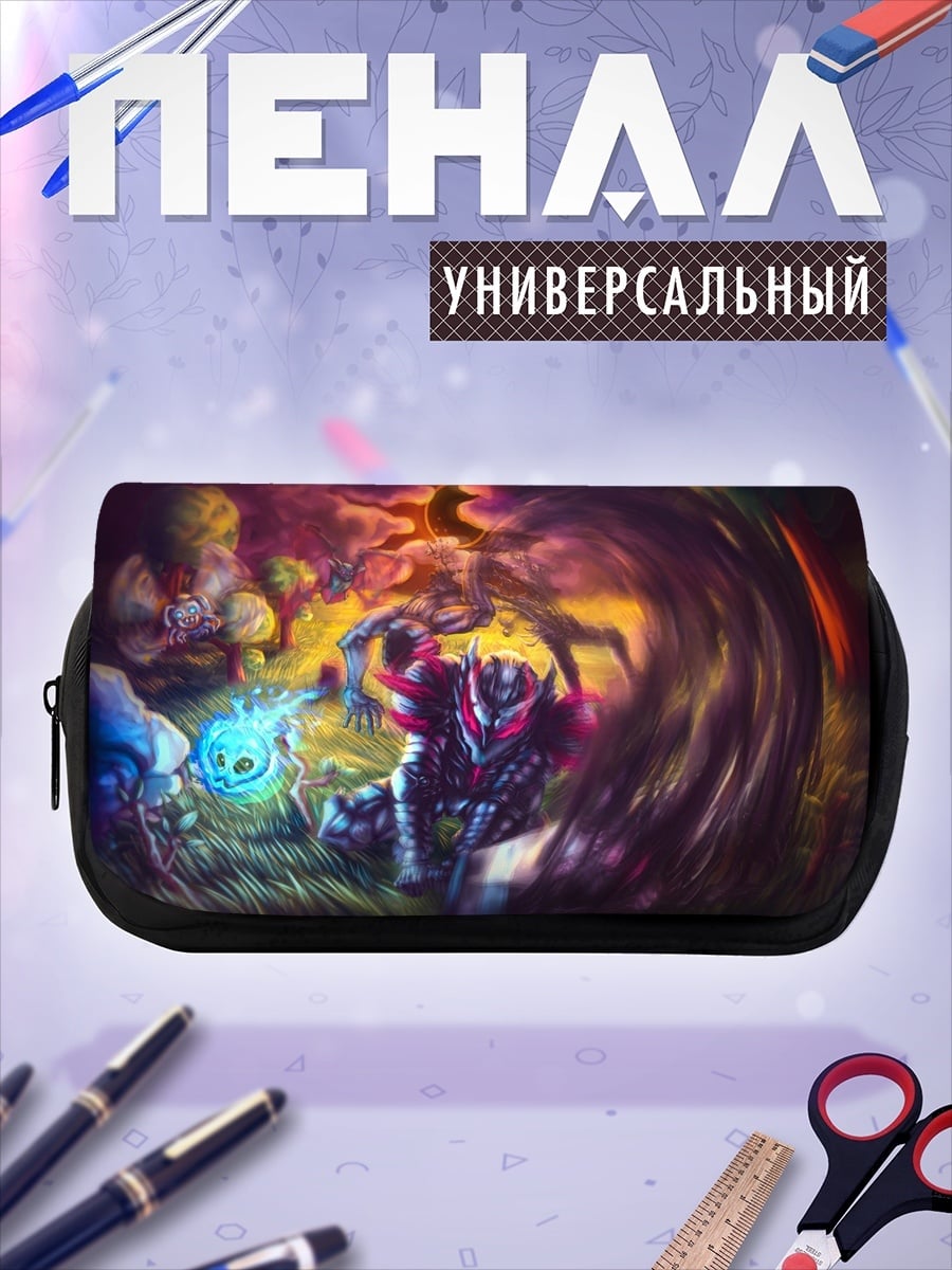 Пенал-косметичка Киберпанк воин магия