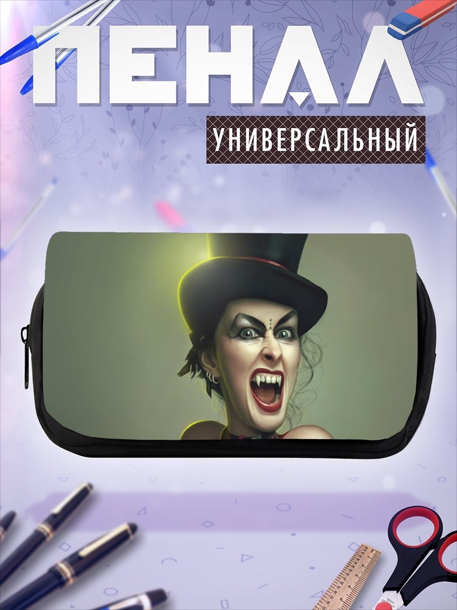 Пенал-косметичка Зловещая ведьма в шляпе