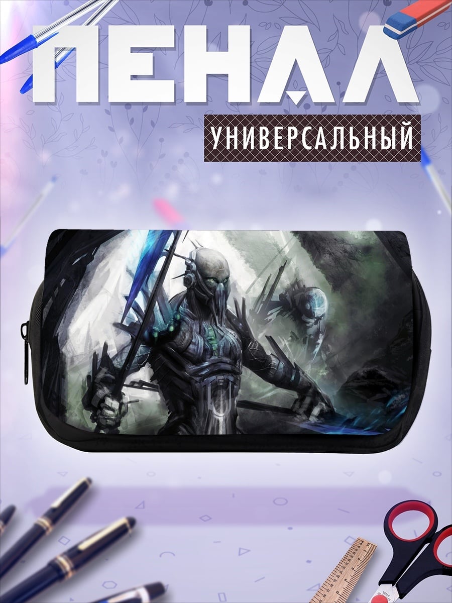 Пенал-косметичка Кибернетический воин с мечом