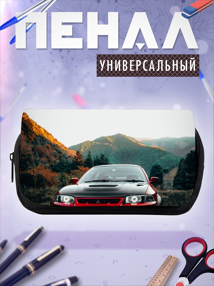 Пенал-косметичка Красный Subaru Impreza