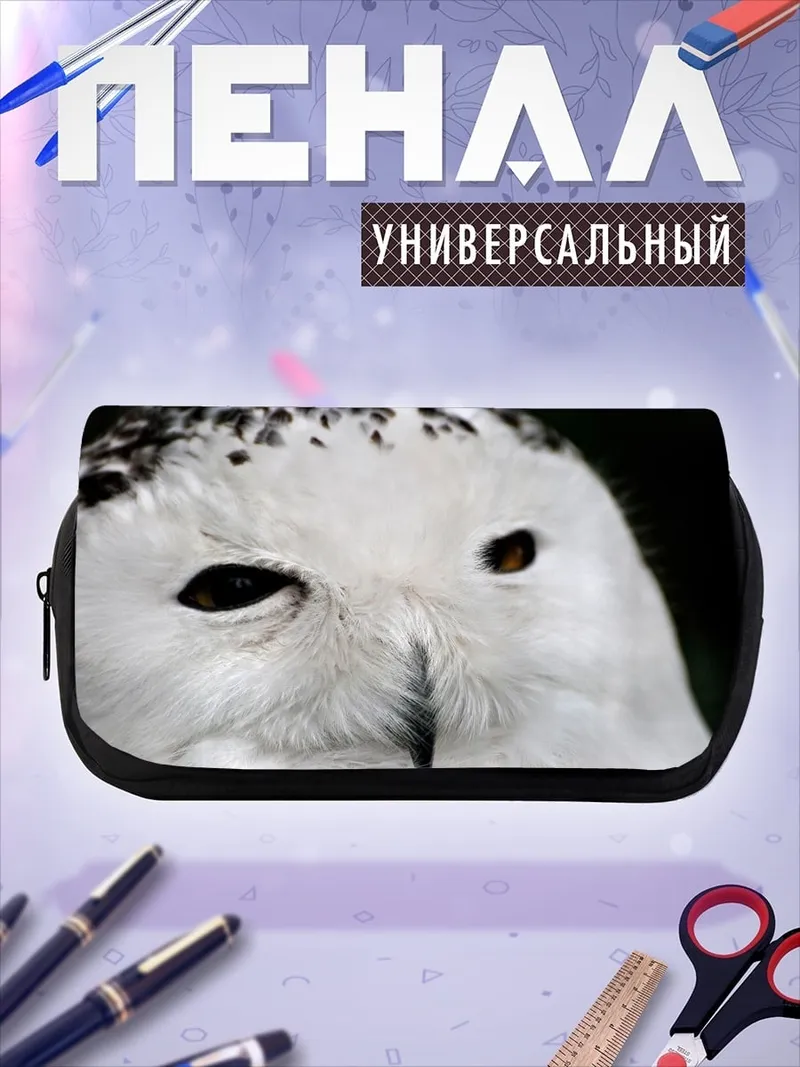 Пенал-косметичка снежная сова