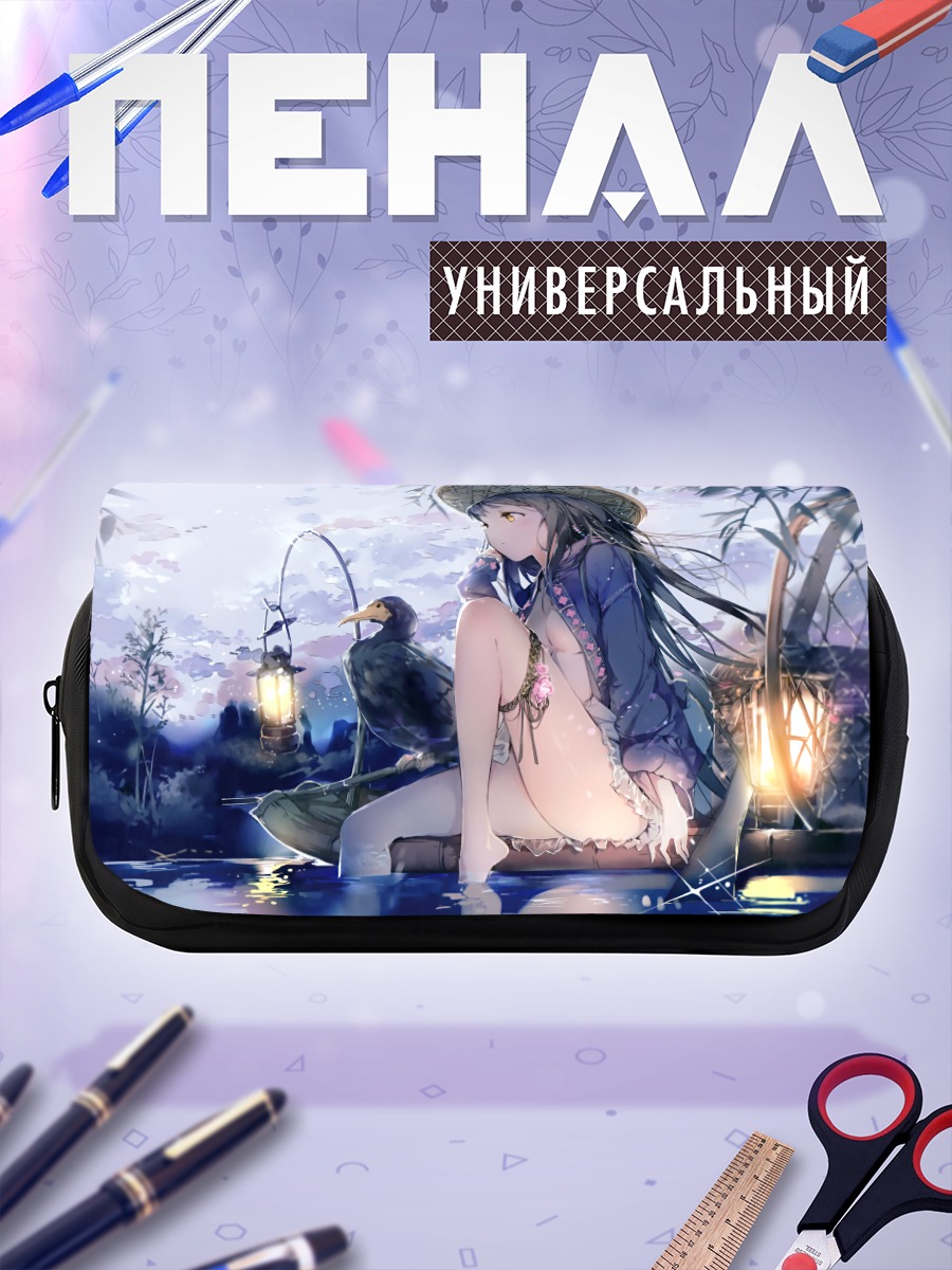 Пенал-косметичка Девушка в лодке