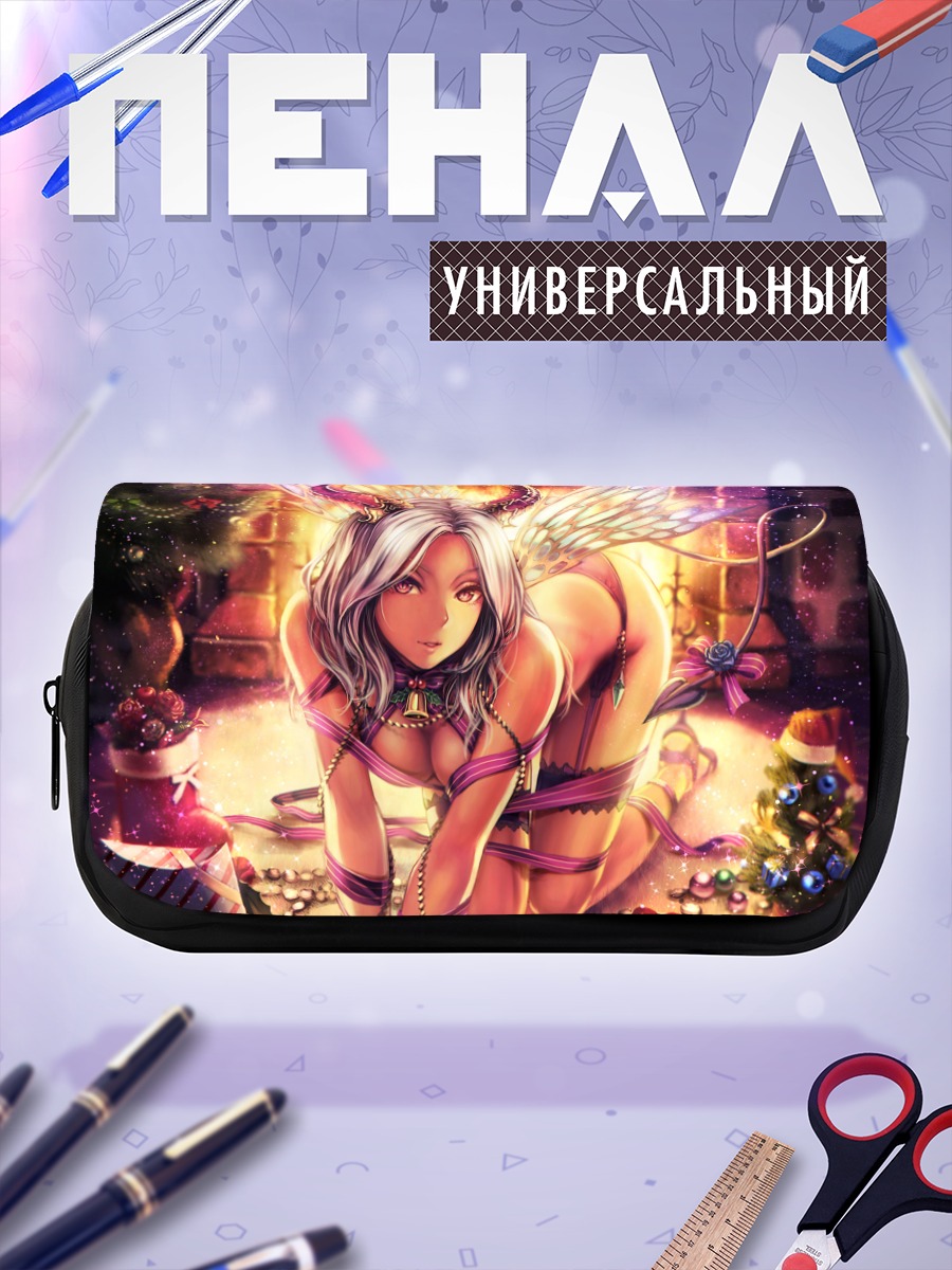 Пенал-косметичка Демон в цветах