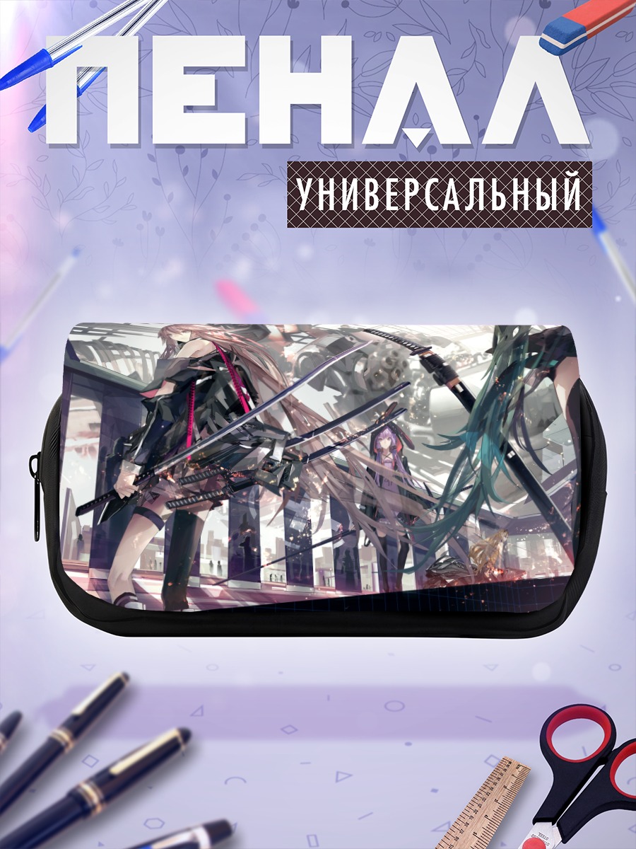 Пенал-косметичка Мику Хацунэ с мечом