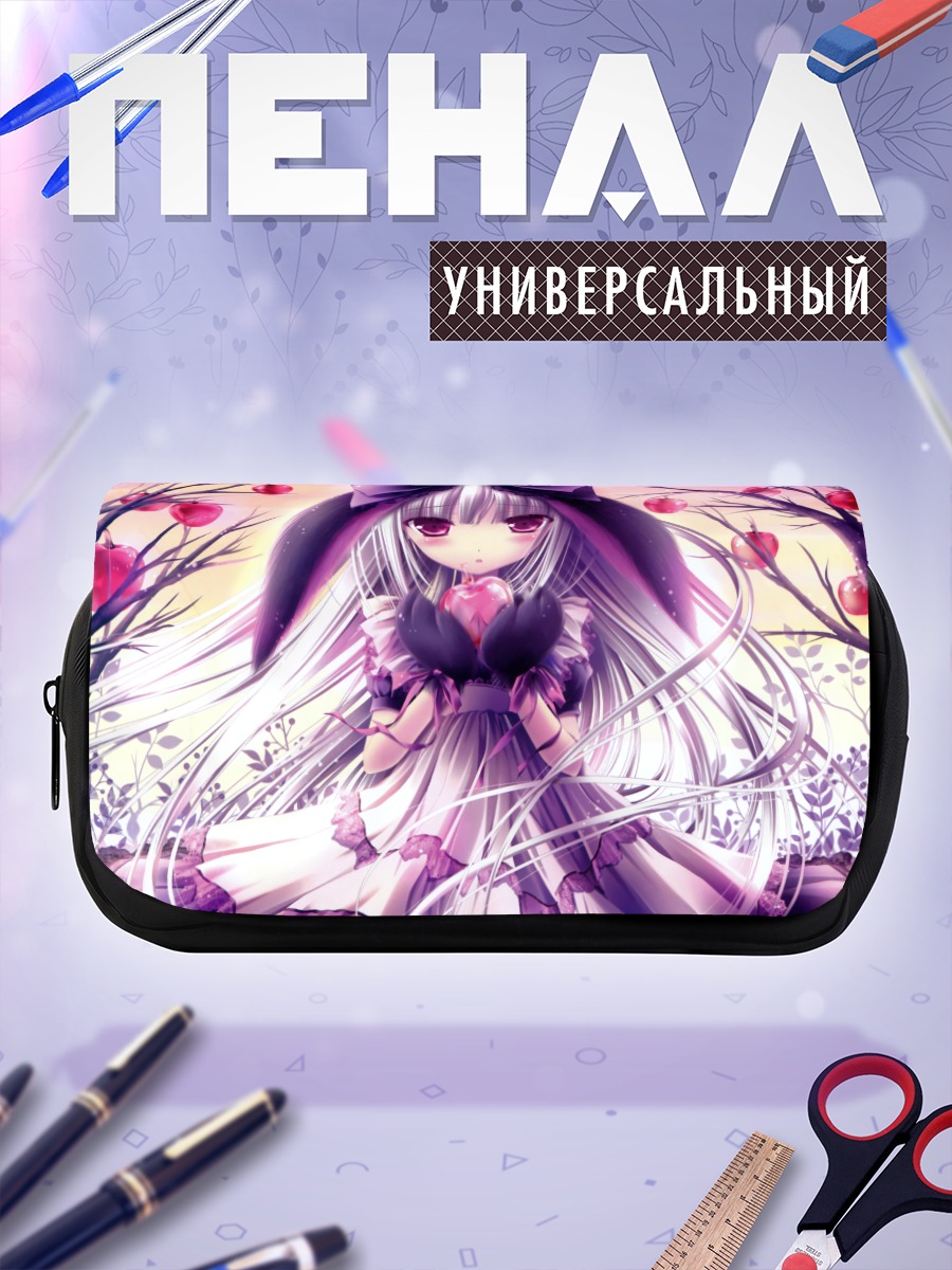Пенал-косметичка Девочка с яблоком