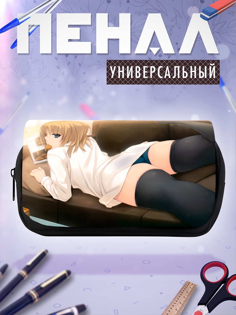 Пенал-косметичка Блондинка в белом