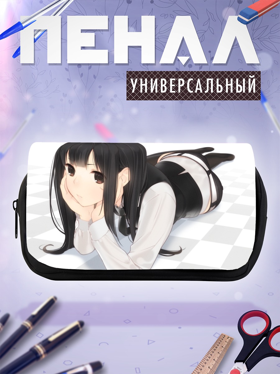 Пенал-косметичка Девушка в рубашке