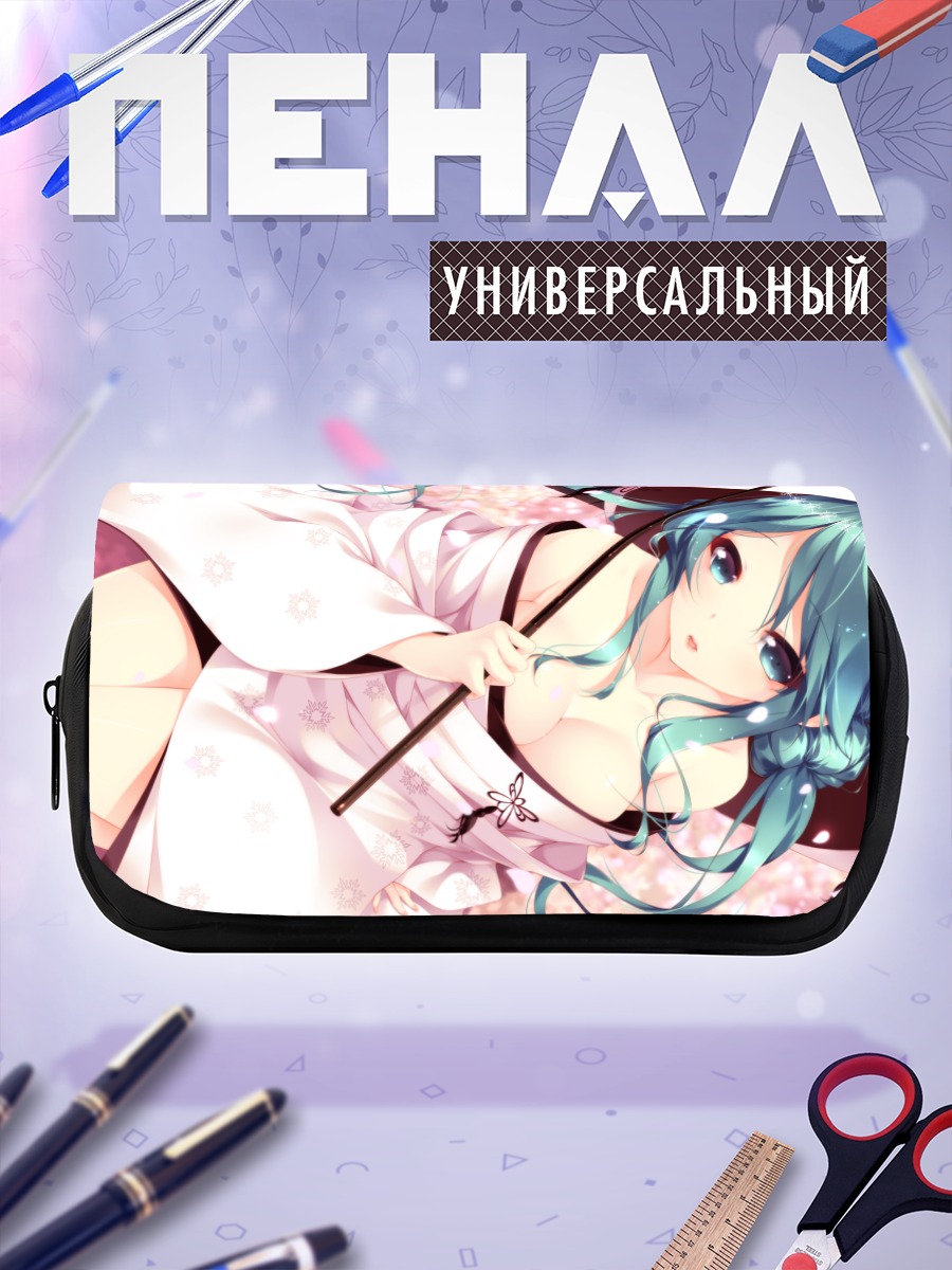 Пенал-косметичка Мику Хацунэ в сакуре