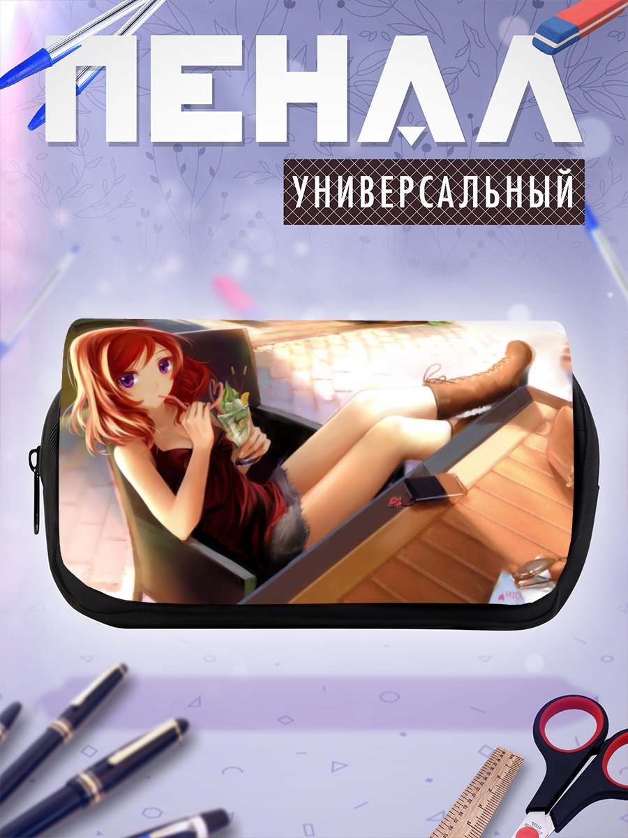 Пенал-косметичка Маки Нишикино в кафе