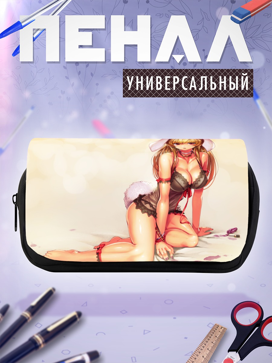 Пенал-косметичка Блондинка в образе зайчика