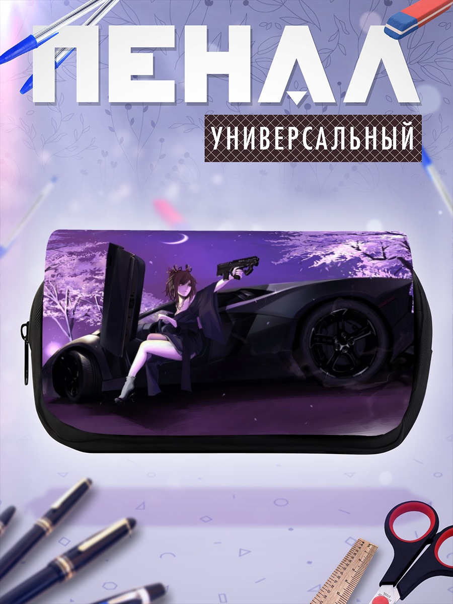 Пенал-косметичка Ночь с сакурой