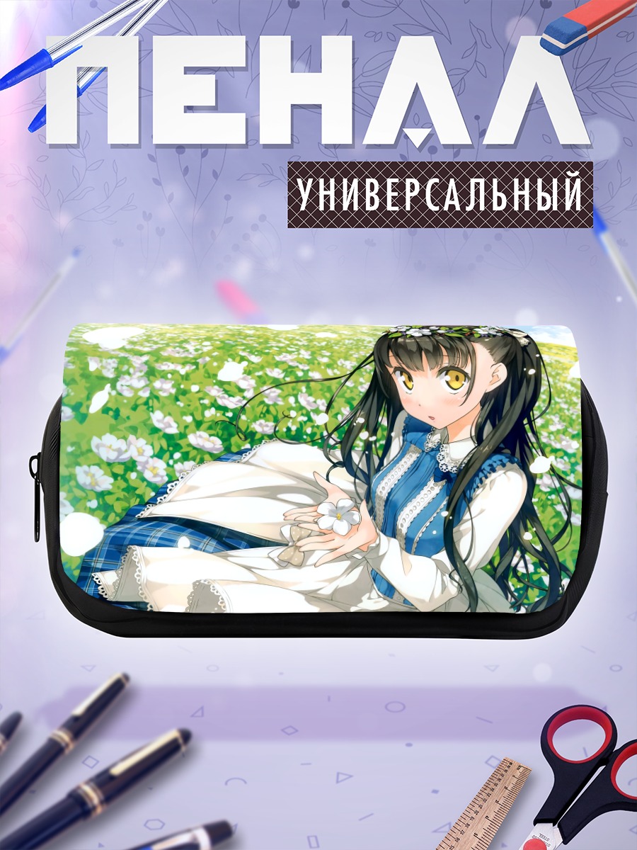 Пенал-косметичка Нагиса в цветах