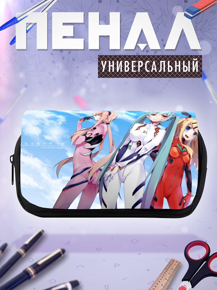 Пенал-косметичка Мику Хацунэ в Евангелионе