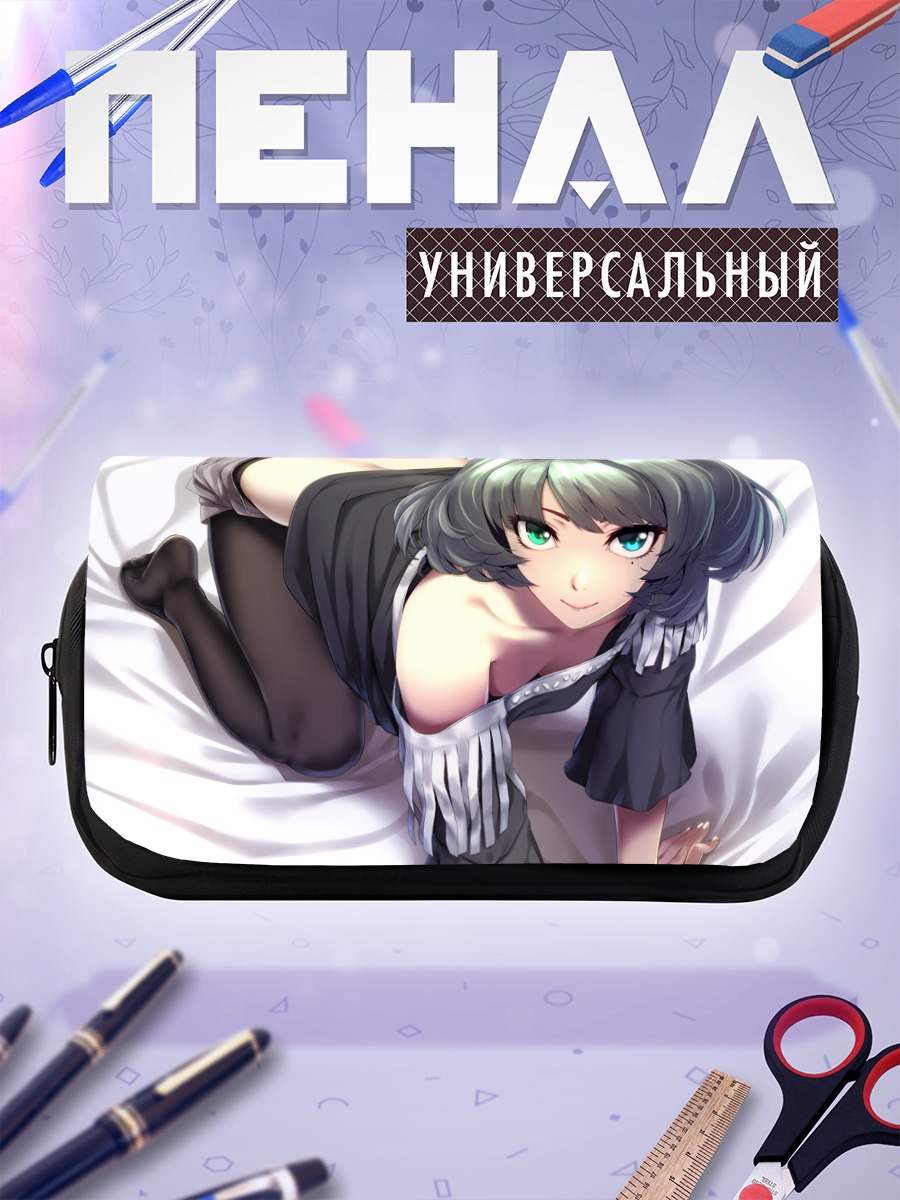 Пенал-косметичка Каэдэ Такагаки в черном