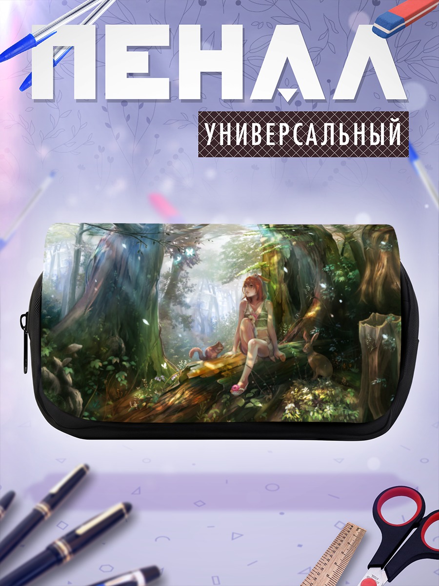 Пенал-косметичка Заяц в лесу