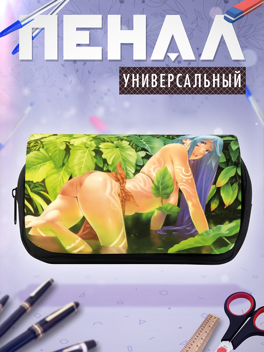 Пенал-косметичка Девушка в тропиках