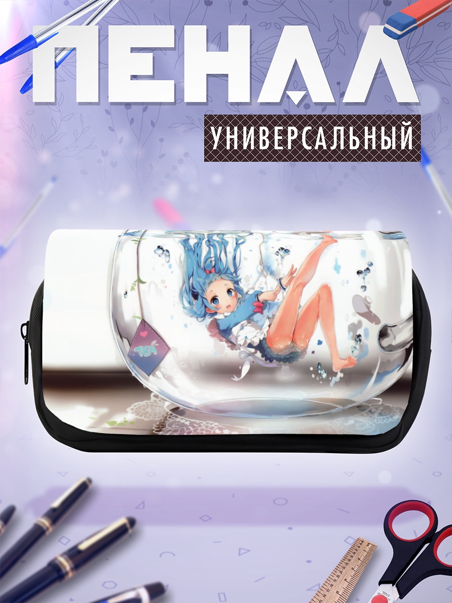 Пенал-косметичка Мику Хацунэ в пузырях