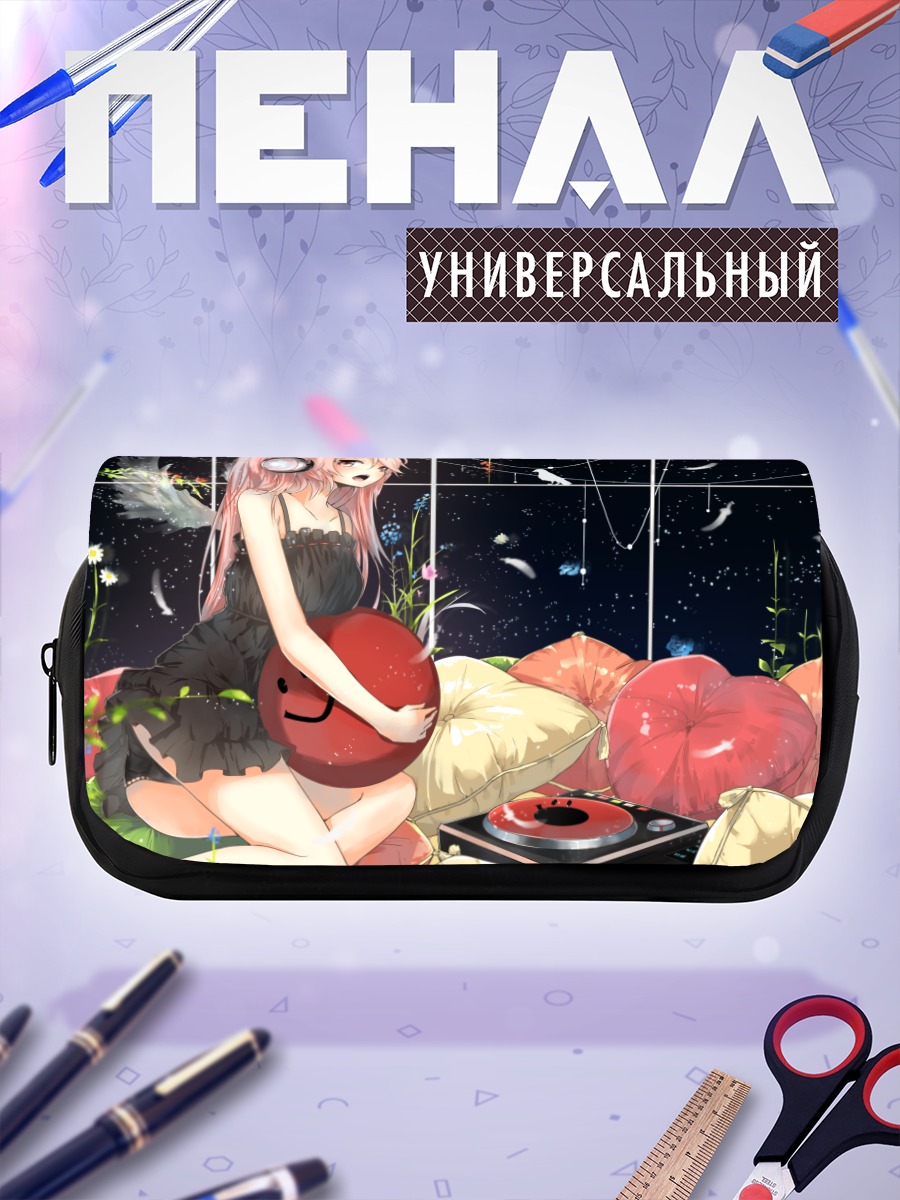 Пенал-косметичка Девушка с птицей