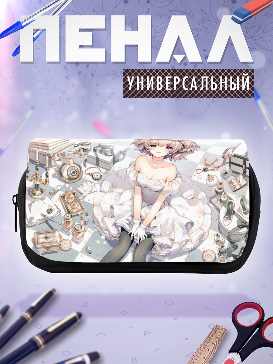 Пенал-косметичка Девушка в платье